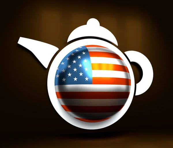 Tea shop emblem