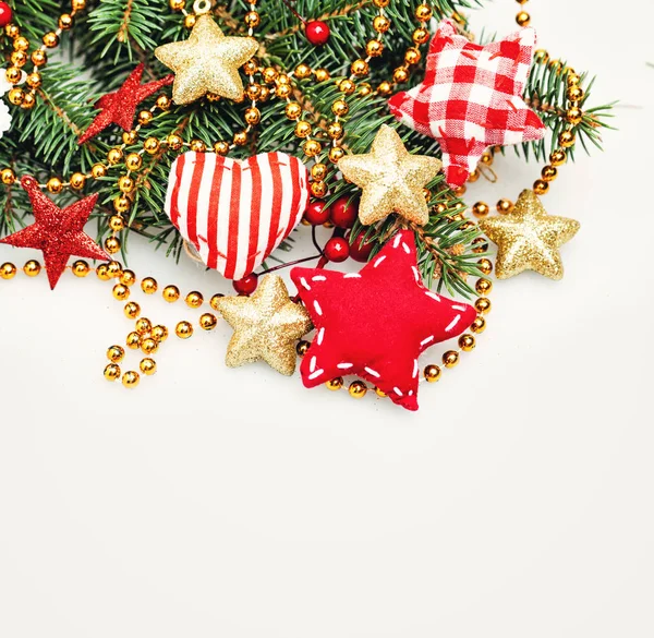 Noel sınır arka plan dekorasyon, Xmas ile ağaç dal