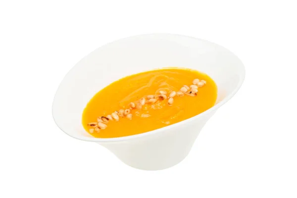 ซุปฟักทองแยกจากสีขาว — ภาพถ่ายสต็อก