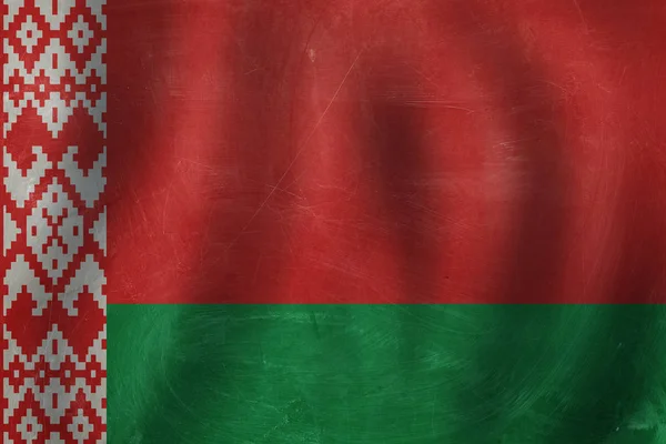 用白俄罗斯国旗爱白俄罗斯的概念 — 图库照片