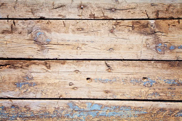 Vieux fond rustique en bois bleu. Vue de dessus sur planches de bois . — Photo