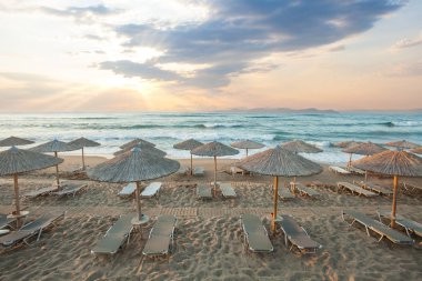 Yaz deniz plaj arka plan. Tatil ve tatil kavramı