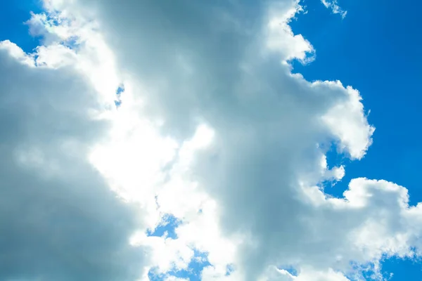 Ciel Bleu Nuages Fond Beau Paysage Avec Nuages — Photo