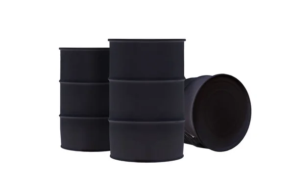 Black Barrel Isolated White Background — Stock Photo, Image