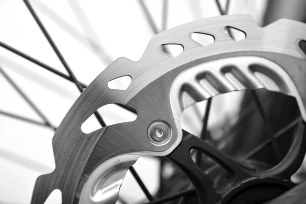 Un freno de disco de bicicleta — Foto de Stock
