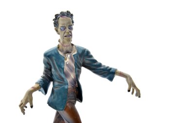 zombi heykelcik beyaz üzerinde