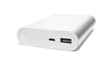 beyaz izole powerbank