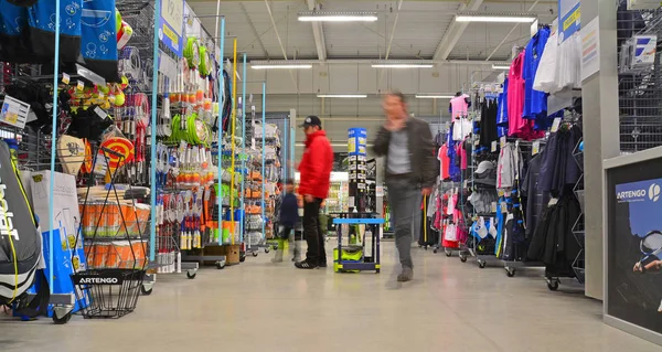 Inside a sports store — Stock Photo, Image