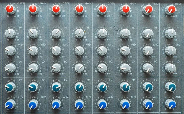 Sound mixing board — Stock Photo, Image