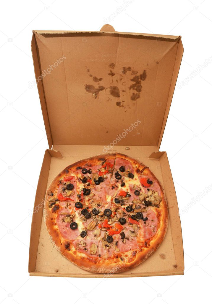pizza capricciosa isolated