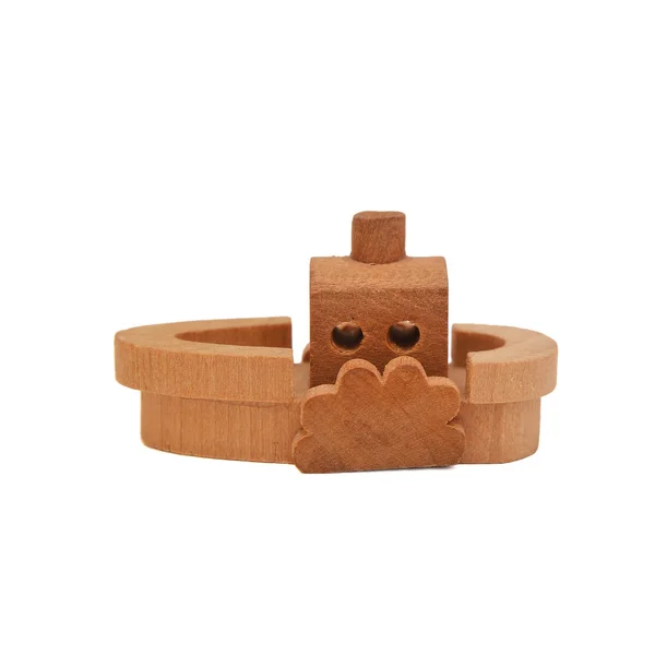 Holzspielzeugschiff — Stockfoto
