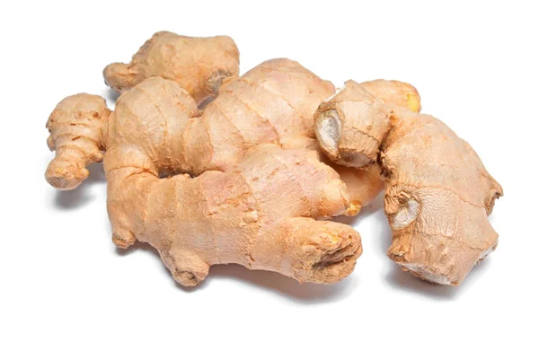 Ginger root on white — Stock Photo, Image