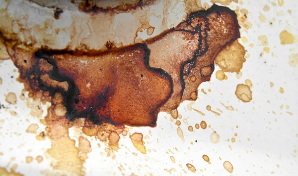 旧的咖啡污渍 — 图库照片