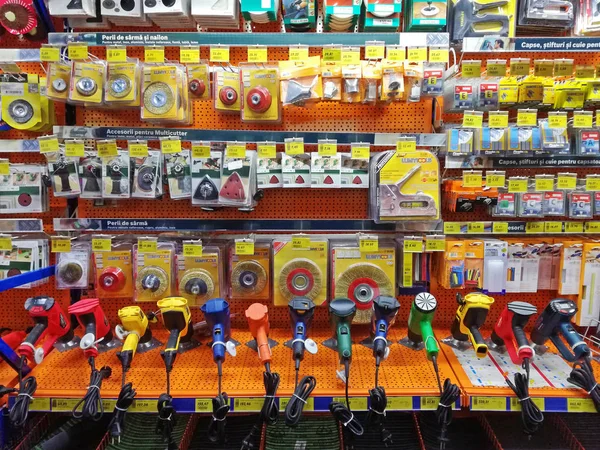 Electric sander and accessories — Stock Photo, Image