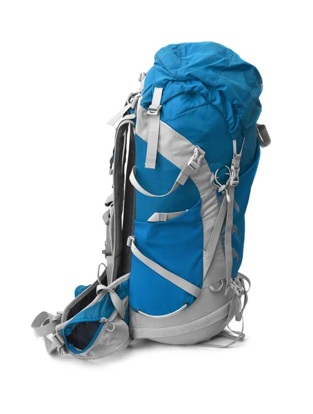 Blue hiking backpack — Stock Photo, Image