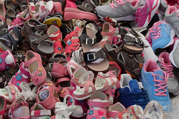 Παιδικά υποδήματα παπουτσιών — Φωτογραφία Αρχείου