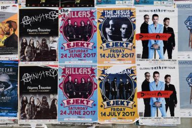 konser posterleri pop rock müzik