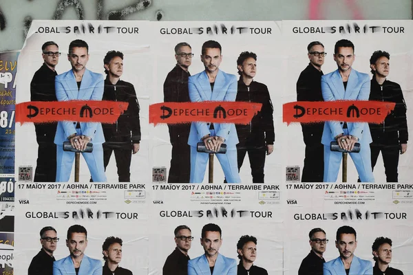 Manifesti concerto modalità depeche — Foto Stock