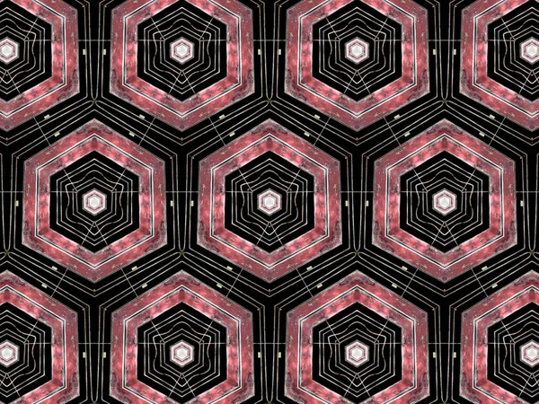 Hexagons geometric pattern — Stock Photo, Image