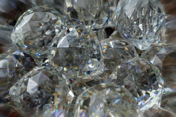 Lampadario cristalli riflessi astratti sfondo — Foto Stock