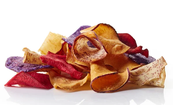 Chip vegetali colorati sani — Foto Stock