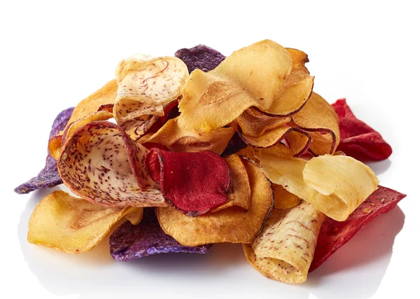 Chip vegetali colorati sani — Foto Stock