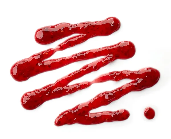 Raspberry jam drizzle — Stock Photo, Image