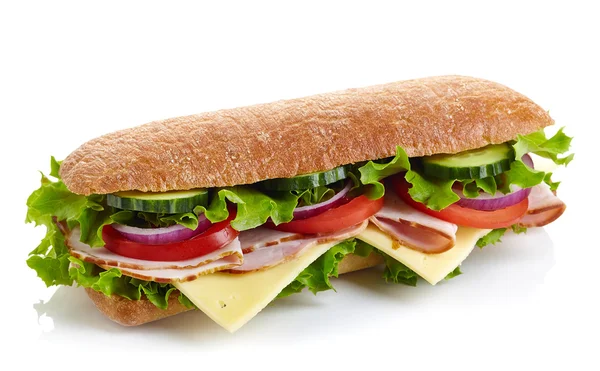 Fresh submarine sandwich — Stock Photo, Image