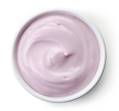 Böğürtlenli yoğurt kase