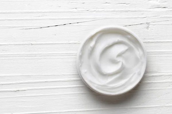 Crema cosmetica bianca — Foto Stock