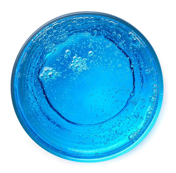 蓝色鸡尾酒的 glass — 图库照片