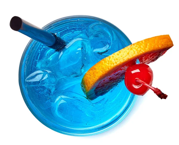 Cocktail aus blauer Lagune — Stockfoto