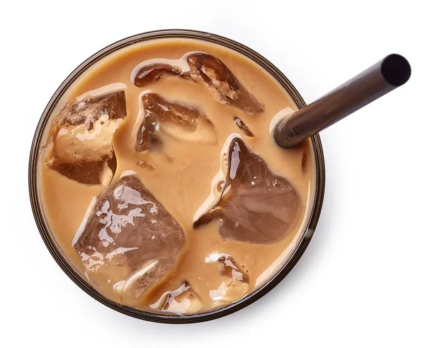 Glass of ice coffee — Stock Photo, Image