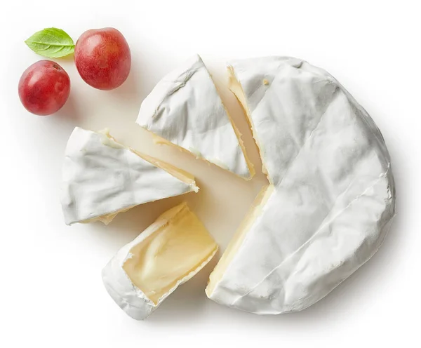 Stück Camembert-Käse — Stockfoto