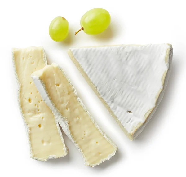 Stück Brie-Käse — Stockfoto