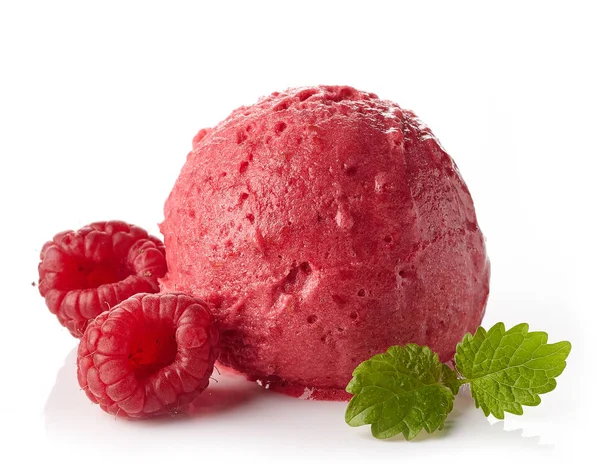 Fresh raspberry sorbet — Stock Photo, Image