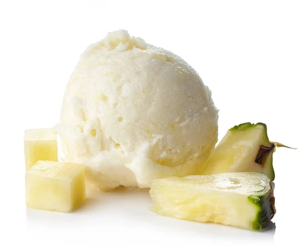 Świeży ananas sorbet — Zdjęcie stockowe