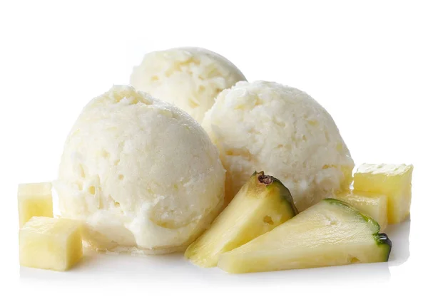 Świeży ananas sorbet — Zdjęcie stockowe