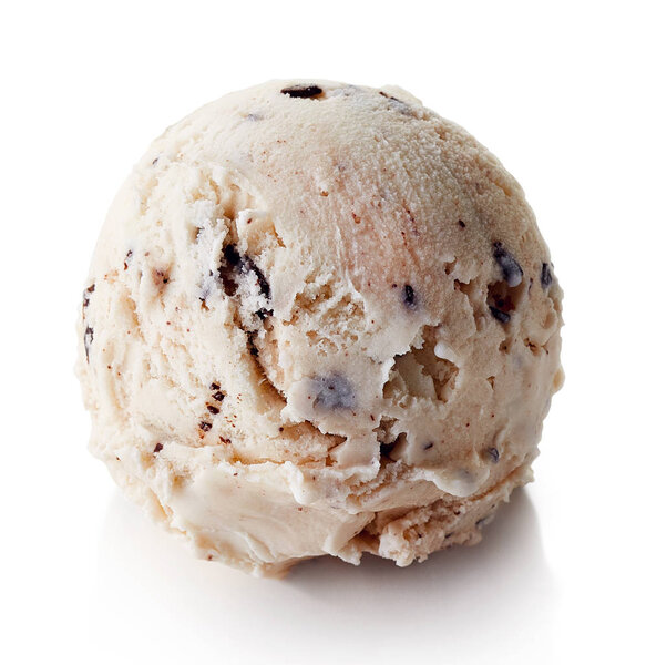 Italian Stracciatella ice cream ball