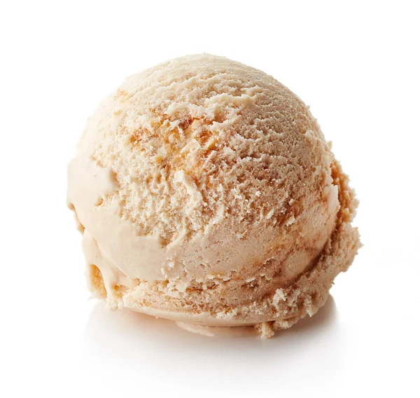 Caramel ice cream ball — Stock Photo, Image