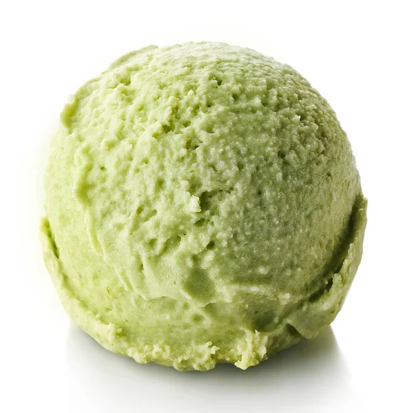 Zöld alma és menta fagylalt labda — Stock Fotó
