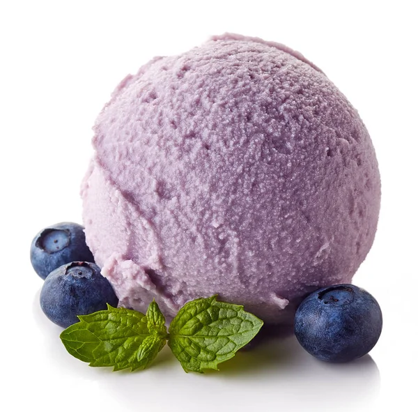 Черничный шарик для мороженого — стоковое фото