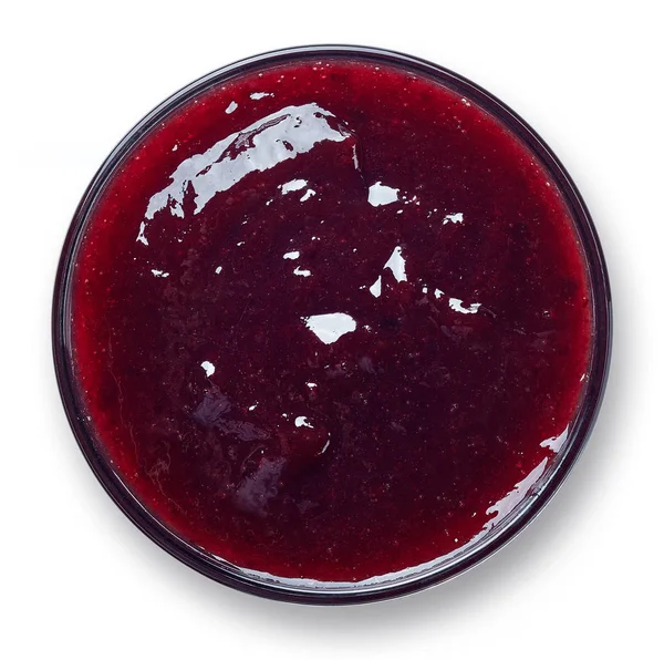 Bowl of plum jam — Stock Photo, Image