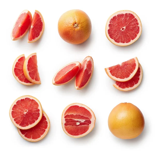 Pomelo fresco aislado sobre fondo blanco —  Fotos de Stock