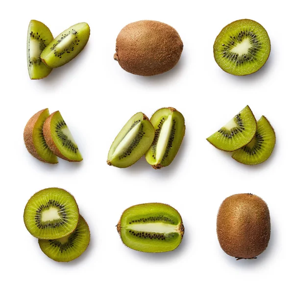 Verse kiwi geïsoleerd op witte achtergrond — Stockfoto