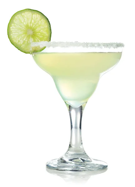 Classic margarita cocktail with lime Stock Image