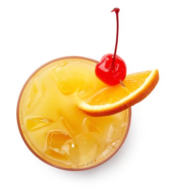 Bir bardak tekila gündoğumu kokteyli.