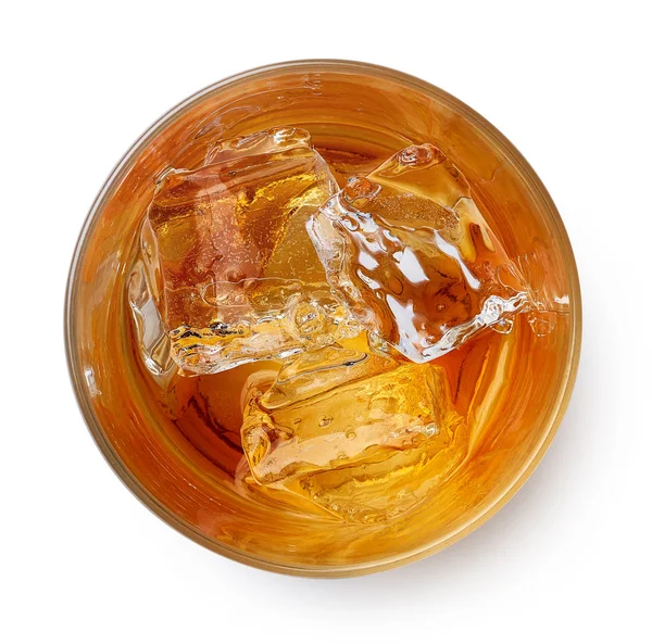 Vaso de whisky con hielo — Foto de Stock