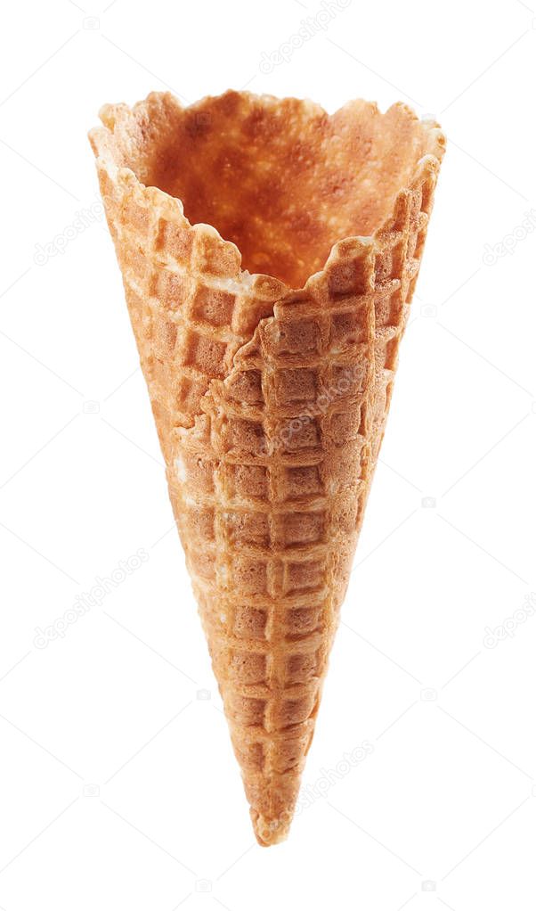 Empty ice cream cone