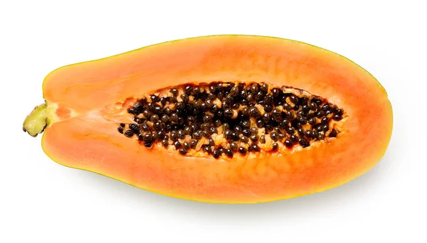Half of ripe papaya fruit — Stock Photo, Image